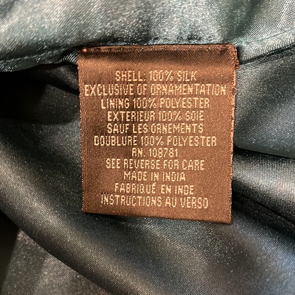 Aidan Mattox Blue and Green Mini Dress - Picture 12 of 13